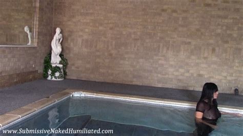 Ravens Stunning Beauty Captured As She Poses In The Pool Part STRIP EM NAKED Clips Sale