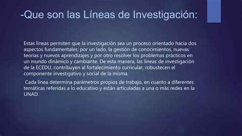 Lineas De Investigacion Ppt