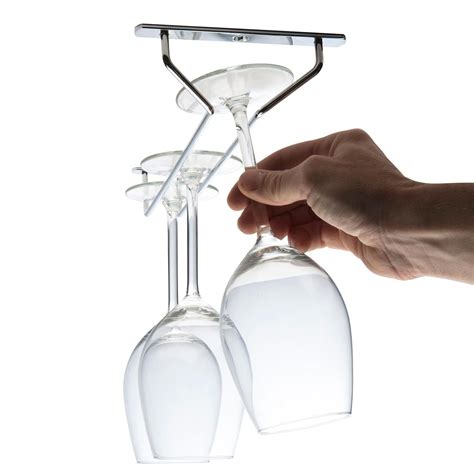 Hanging Racks Holds Any Type Of Stemware Glassware Wine Glasses And Flutes Ckb Ltd® 1 Single Row