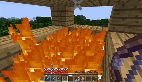 Minecraft House On Fire