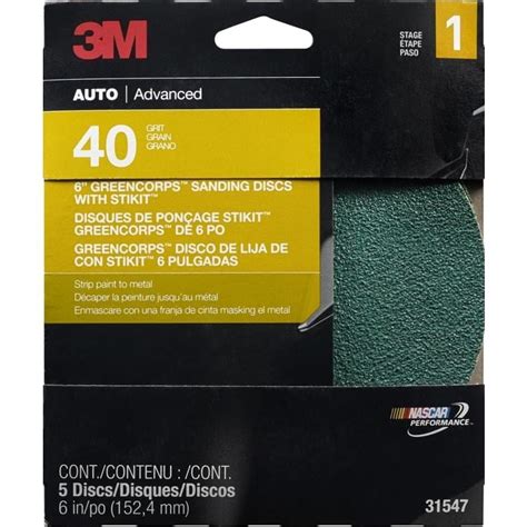 3M 6 In Green Corps 40 Grit Sanding Discs W Stikit By 3M At Fleet Farm