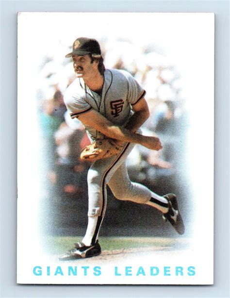 1986 Topps Giants Leaders Greg Minton San Francisco Giants 516 Ebay