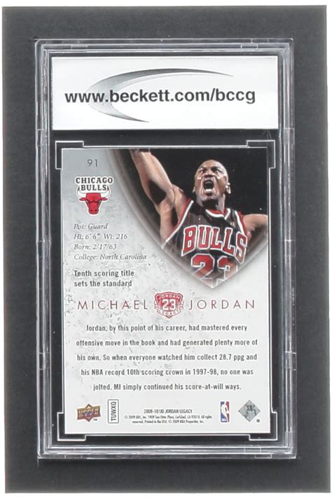 Michael Jordan Upper Deck Michael Jordan Legacy Collection Gold