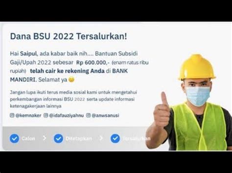 Cek Bsu Bpjs Ketenagakerjaan Youtube