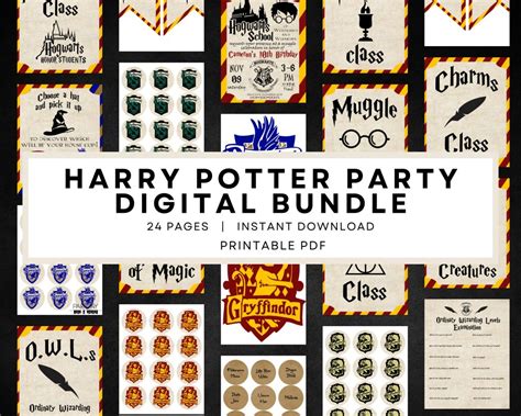 Diy Harry Potter Party Party Like A Cherry Clip Art Library