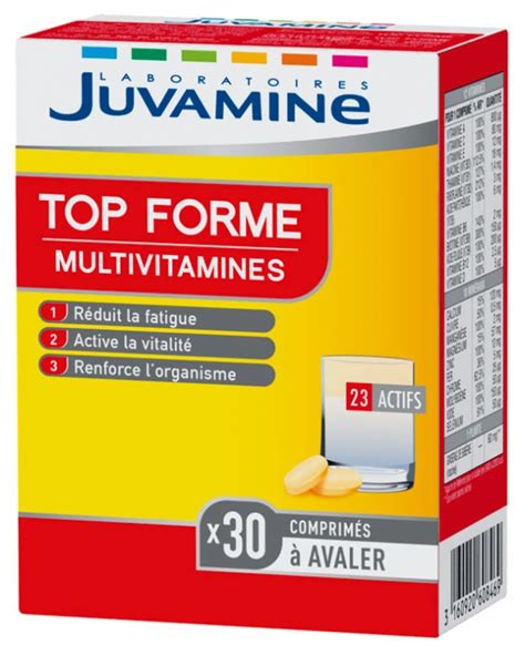 Juvamine Top Forme Multivitamines 30 Comprimés