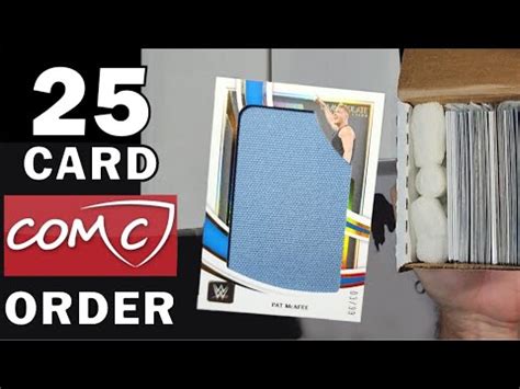 Unboxing A 25 Card COMC Shipment Pat McAfee Pacers Patches And