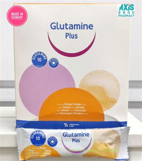 FRESENIUS KABI GLUTAMINE PLUS ORANGE FLAVOUR 30 S SACHET DOUBLE ACTION