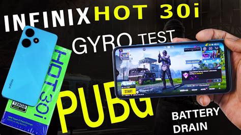 Infinix Hot 30i Pubg Test GRAPHICS GYRO Battery Drain Fps