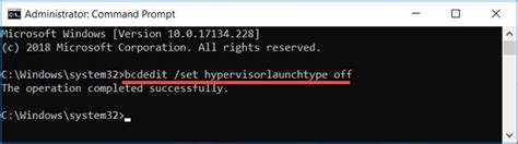 Disable Microsoft Hyper V Windows