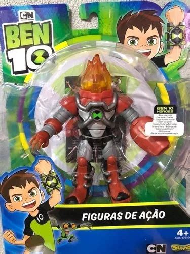 Boneco Ben 10 Figuras De Ação Chama Armadura Omni kix 1750 Frete grátis