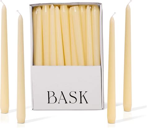 Amazon Bask 10 Inch Taper Candles Unscented And Dripless Burns