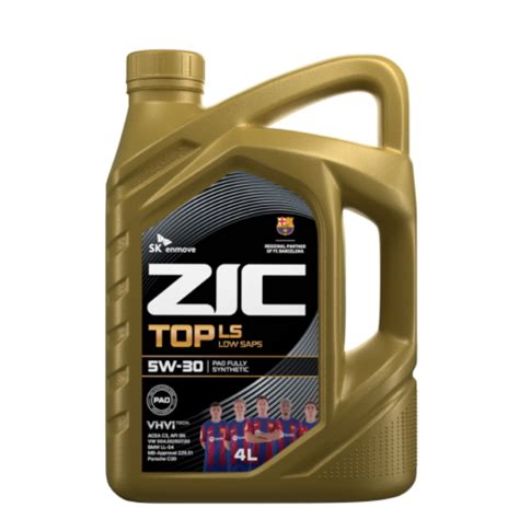 Купить Масло моторное ZIC TOP LS 5w30 SN C3 4л синтетическое в Санкт ...