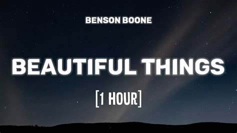 Benson Boone Beautiful Things 1 HOUR Lyrics YouTube