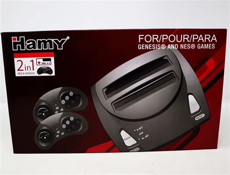 HAMY 2-IN-1 CONSOLE SYSTEM GENESIS NES GAMES NTSC BOXED VINTAGE MARIO ...