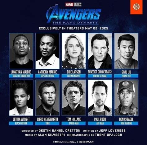 The Avengerss Cast Is Shown In This Promotional Poster For Their