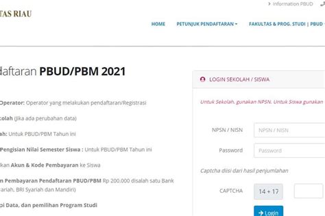 Ini Link Pengumuman Pbud Unri Pbm Cek Hasil Seleksi Diterima Jalur