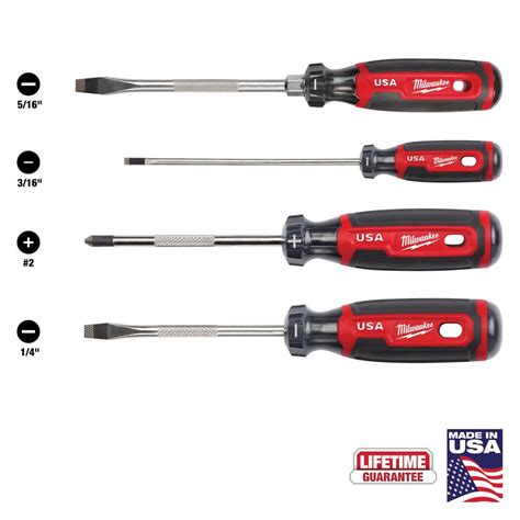 Milwaukee Tool Screwdriver Sets Screwdriver Types Included Cabinet