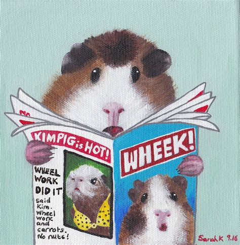 Guinea Pig Greeting Card Wheek - Etsy UK