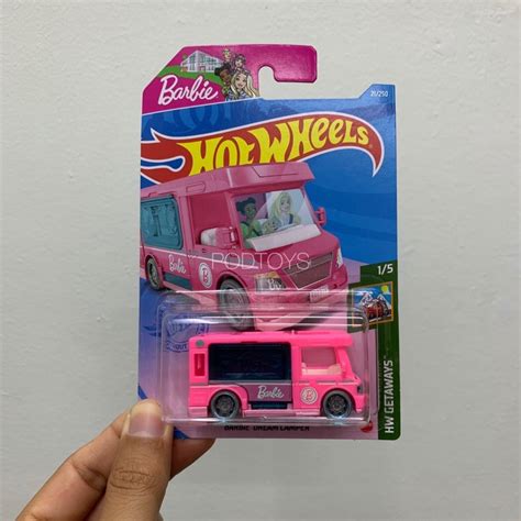 Hot Wheels Barbie Dream Camper Pink Shopee Malaysia