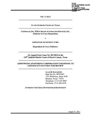 Fillable Online Supreme Courts State Tx 11 August 31 P246 Supreme