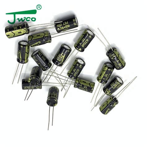 Jwco Capacitor 470UF 16V Aluminum Electrolytic Capacitors With 5000