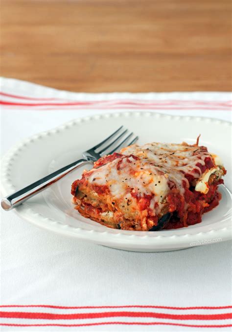 Eggplant Parmesan Casserole Emily Bites