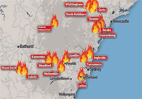 Sydney Bushfires South Turramurra Blaze Burning Out Of Control As