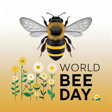 El Día Mundial De Las Abejas El Día Mundial De Las Abejas El Cartel Ilustración Del Poster Del