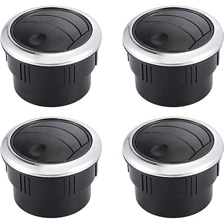 Amazon X AUTOHAUX 4Pcs Round AC Air Outlet Vent Louvered Dashboard