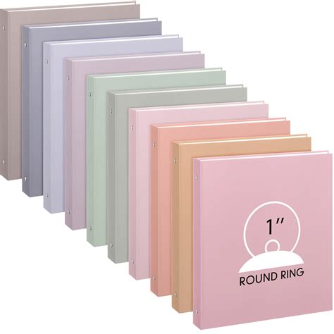 Amazon Ctosree 10 Pcs Colored 3 Ring Binder With 2 Pockets