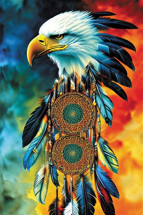 Native American Eagle Art Wallpaper