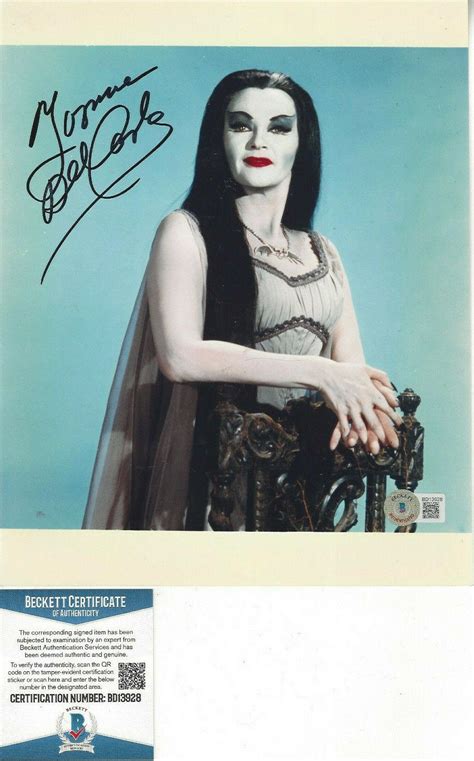 Yvonne De Carlo The Munsters autographed 8x10 color photo Beckett ...