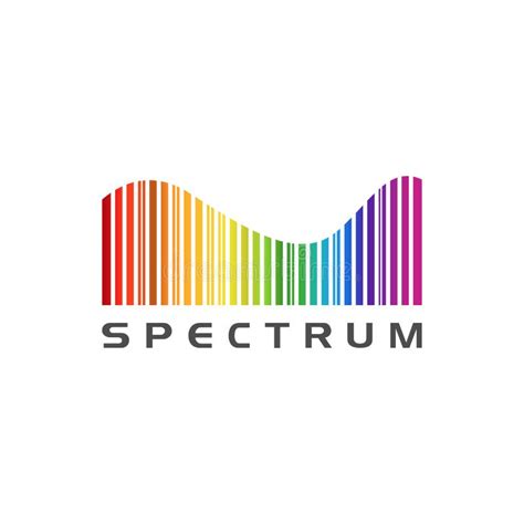 Rainbow Spectrum Wave Logo Vector Isolated on White Backdrop Stock Vector - Illustration of ...