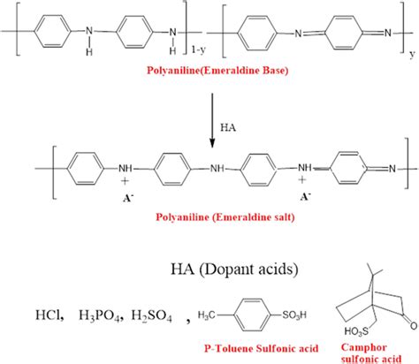 Schematic Representation Of The Synthesis Of Polyaniline By Different