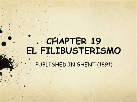 chapter  publishing el filibusterismo pptx