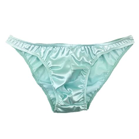 1 Or 5 Pack Mens Sexy Satin String Bikini Underwear Bulge Pouch Brief Shorts S M EBay