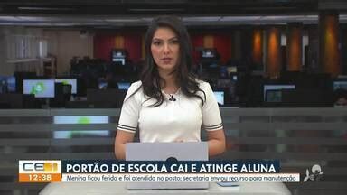 Cetv Edi O Fortaleza Port O De Escola Cai E Atinge Aluna