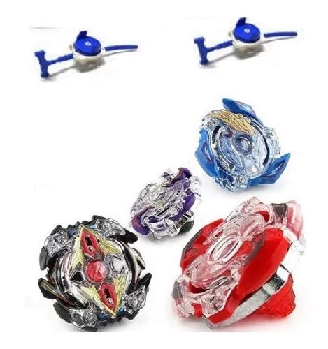 Kit 4 Beyblade Burst Clançador Rantaro Daigo Ken Hoji Novo Mercadolivre