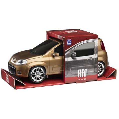 Carrinho Infantil Miniatura Fiat Uno Attractive Branco Roma ShopJJ