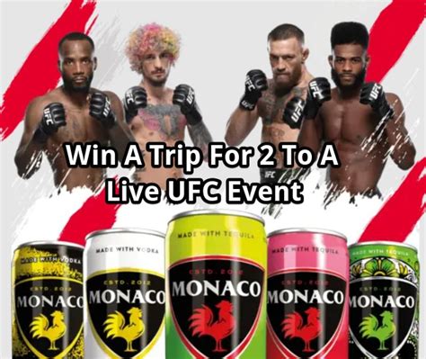 Ufc Sweepstakes 2024 UFC Monaco Sweepstakes Win A Trip For 2 To A