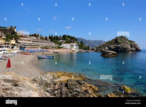 Mazzaro Beach - Taormina, Sicily, Italy Stock Photo - Alamy