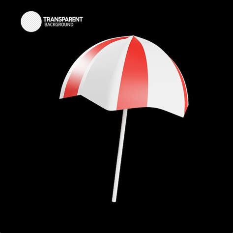 Premium PSD A Red And White Umbrella With The Word Transparent On It