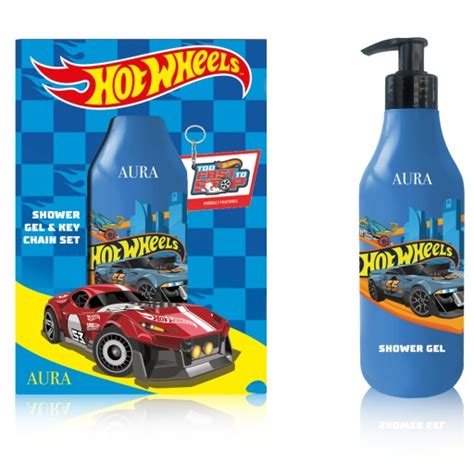 HOT WHEELS Sada sprchový gel modrá přívěsek za Kč Allegro