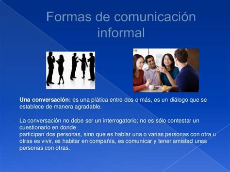 Comunicación Formal E Informal