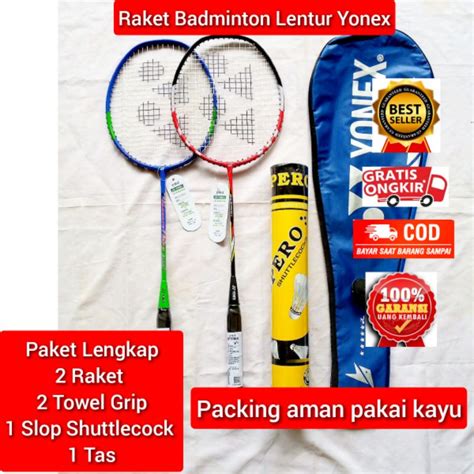 Jual Promo Raket Badminton Set Komplit Raket Tas Slop