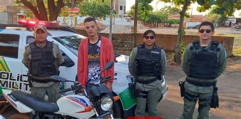 Moto Roubada Em Coivaras Recuperada Em Altos Pelo Bpm E Sniper