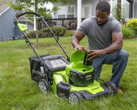 Greenworks Battery Operated Lawn Mower Store Fabricadascasas