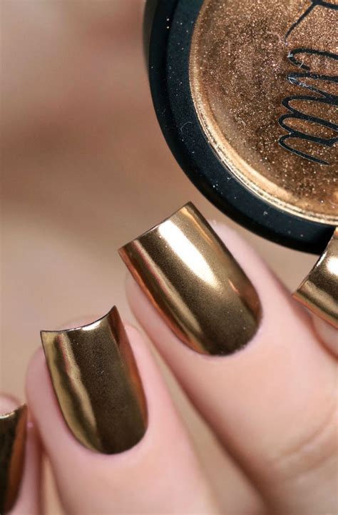 Gold Chrome Nail Polish