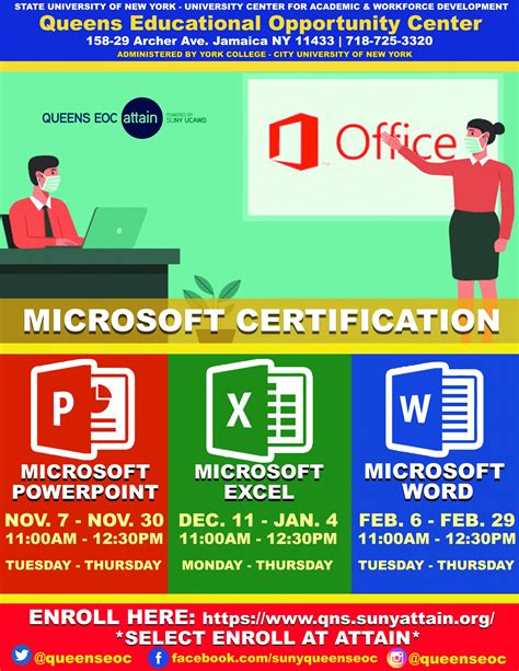 Microsoft Certification In Powerpoint Excel And Word From Nov 7th